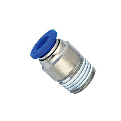 Chine Garnitures de tube rondes d'air de POC de nickel d'One Touch en laiton convenable pneumatique de plat à vendre