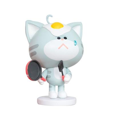 China Plastic Toy Lamtoys Unique Shape House Cat House Story Series Cartoon Pvc Anime Toys Home Decoration Figure Toys for sale