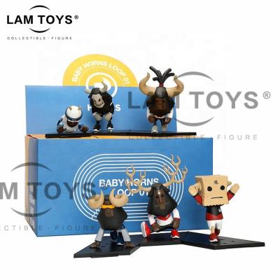 China OEM Popular Cartoon PVC Blind Box Toy Lamtoys Cute Anime Action Number for sale