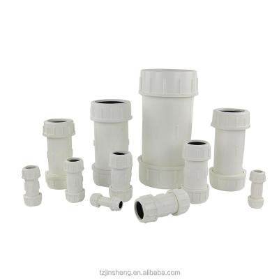 China Coupling JS 6 Inch PVC Pipe Quick Fittings , UPVC Pipe Fitting , Quick Connect Pipe Fittings for sale