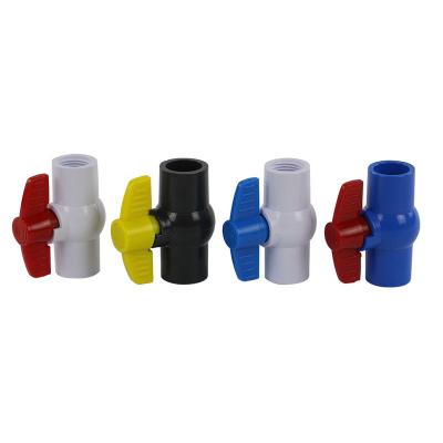 China Indutral/House/Garden Plastic PVC Ball Valve 1/2 Inch 6 Inch for sale