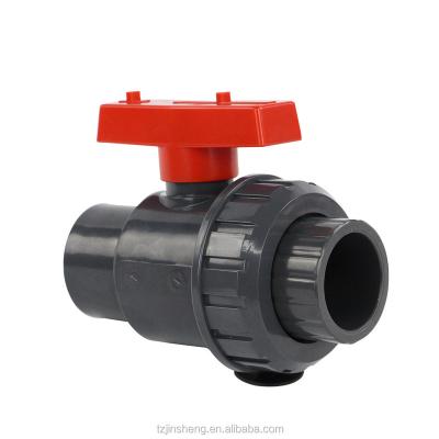 China UPVC General Single Union Ball Valve With Plug Or BSPT Thread for sale