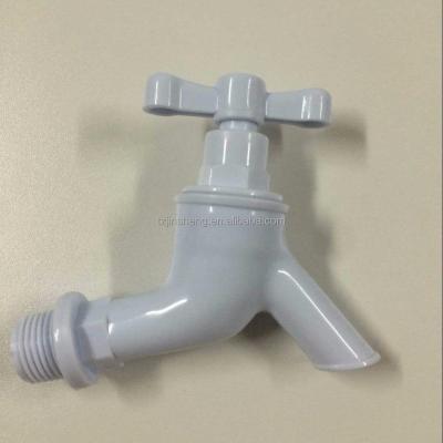 China Home& Garden/Hot Water Plastic White Color Water Faucet Tap /Bibcock in Sri Lanka, Single PP Water Tap with Liftting Handle for sale