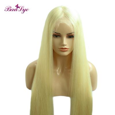 China High Quality 613 GOLD Color Straight Brazilian Virgin Hair Full Wave Lace Wigs Brazilian WIGS for sale