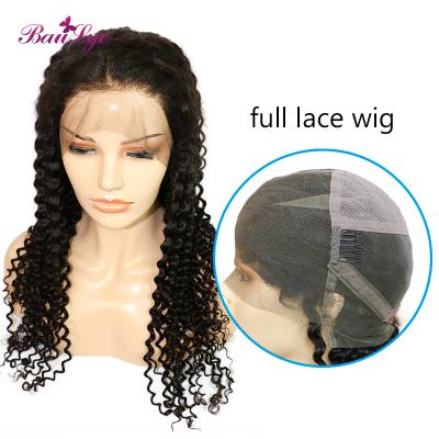 China Wholesale Deep Wave Deep Wave Peruvian Human Hair Full Lace Wigs Full Lace Wig Brown Brown For Black Women for sale