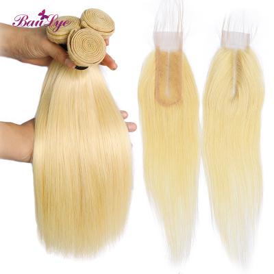 China 100% Straight Blonde Kim k Human Hair Part Lace Closure 2x6 Silky Straight Remy Brazilian Hair Closure 2x6 for sale