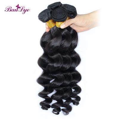 China Best Quality Brazilian Hair Extensions Raw Virgin Black Loose Wave DEEP LOOSE WAVE Hair Bundles for sale