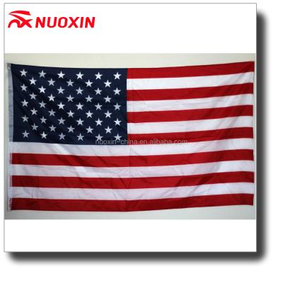 China FLYING 3x5ft All Variety Of 100% Polyester Fabric Screen Printed Us Flag for sale