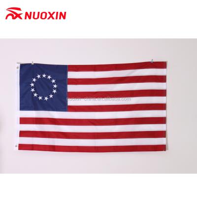 China High Quality Sewn Automotive 3x5 USA Tapes American Embroidery Stars Nylon Flag for sale