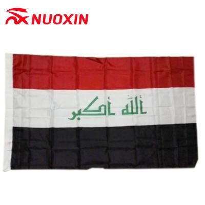 China Wholesale High Quality 100% Polyester Iraq Flag Hand Flag Car Window Flag for sale