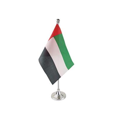 China Wholesale Decoration Nuoxin Flag Factory Polyester 20x30cm UAE United Arab Emirates National Day Table Flags for sale