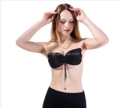 China Hot Selling Breathable Adhesive Viable Lift Up LALA Goddess Invisible Silicone Wing Bra for sale