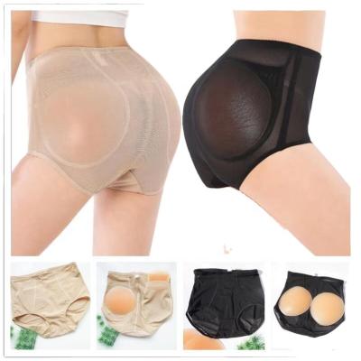 China Antibacterial Women Padded Butt Lifter Shapewear Hip Enhancer Control Panties Betachable Slimming Shaper Removable Silicone Padded Panties for sale