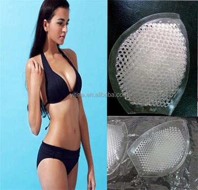 China Lift Up Swimsuit Silicone Bra Insert BI22 Silicone Gel Bra Insert Honeycomb Pads Lift Up Enhancer Bikini Bra Insert breast for sale