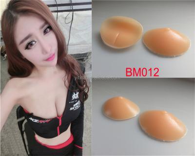 China 100% Silicone 100% Silicone Breast Forms Bust Enhancers with Nipple Feeling Bra Inserts BM012 for sale