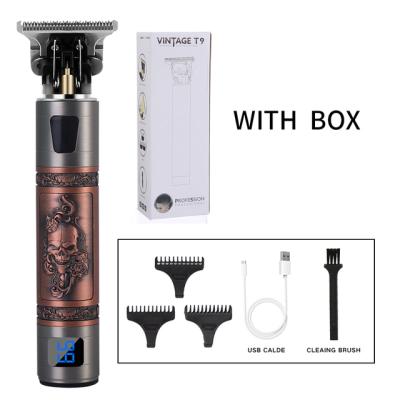 China Dropshipping Precision Cutter Blade All Metal Cordless Hair Clipper 2000 MAH Salon Use Hair Cutting Trimmer Professional Gold Barber Men Hair Clipper for sale