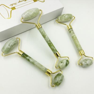 China Wrinkle Remover Jade Roller For Face Facial Tools BEAUTYLOT Peel Roller Massager Natural Jade Stone Roller Tool for sale