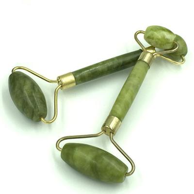 China Cheapest Wrinkle Remover Natural Mini Jade Roller Massage Mini Face Roller Green In Stock for sale