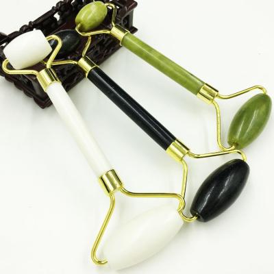 China Wrinkle High Quality White OBSIDIAN Remover Jade Roller Green Jade Roller Factory Supply Gemstone FACIAL ROLLER for sale