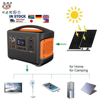 Chine Panneau solaire au lithium Lifepo4 chargeant l'alimentation de secours extérieure 600W centrale électrique portable livraison gratuite à vendre