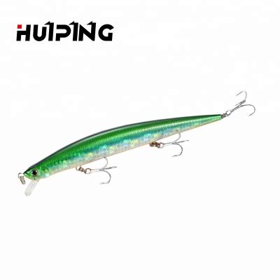 China HUIPING ABS Plastic Artificial Bait Fishing Lure Maker M058 125mm 15g Bass Pike Floating Minnow Lure for sale