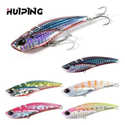 China ABS Plastic HUIPING 68mm 18g Crankbait VIB Lure Hard Sinking Ice Fishing Vibration Bait V068 for sale