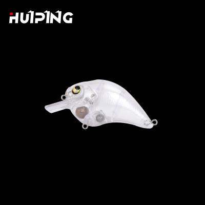 China ABS Plastic Lures Fishing Unpainted Lure Body Masks Minnow White Lure Hard Prime Transparent Color for sale