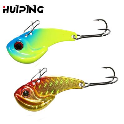 China Wholesale 5g 7g 10g ABS HUIPIN Bass Fishing Bait Metal Blade Vibration Winter Metal Jig Fishing Lure Plastic Sea Trout for sale