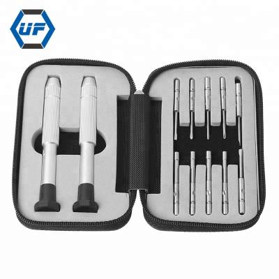 China 12pcs/Scratch-Resistant Set Stainless Steel Screwdriver Set Kit Watch Repair Tools Aluminum Handle For Sunglasses Glasses for sale