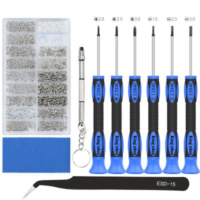 China For Watches/Glasses Monocle Repair KS-860003-DZ Kit Sunglasses Repair Tool Sets With Nose Guards Screws Screwdriver Tweezers For Watch Repair for sale