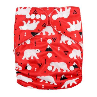 China Bounippy China Manufacturers Printed Cotton Cloth Diapers Pocket Reusable Baby Cloth Washable Diaper for sale