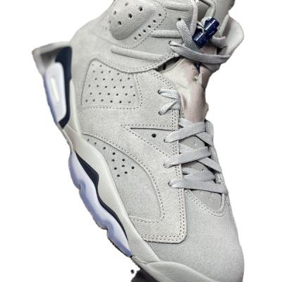 China Designer Shoes 2022 Mens Basketball Shoes Sporty Comfortable Breathable Sneakers High Top Retro Georgetown Mens Sports Air Cushion AJ6 for sale