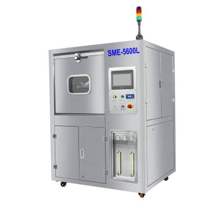 China PCBA batch type spray wash deflux machine with 3 spray manifolds 2 layers PCBA basket 1wash cabinet for sale