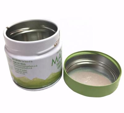 China Wholesale 60mm x 60mm Tinplate 30g Tea Storage Food Can Metal Tin Packing For Cosmetic Matcha Tin Packing Box With Fixed Lids for sale