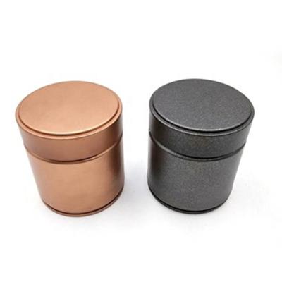 China Matcha Round Matcha Tea Food Grade Packing Green Tea Metal Powder Tin Empty Tin Box Matcha Tins For 30g 60x68mm for sale