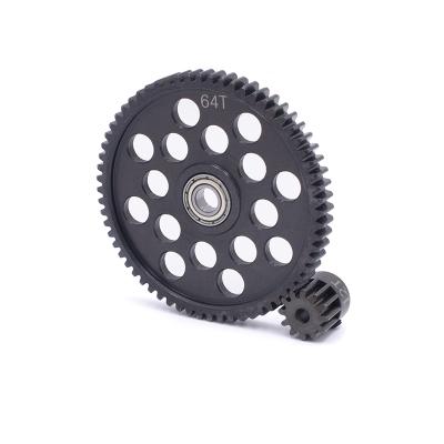 China RC Model KYX Bomber RR10 90048 Hardened Steel Transmission 64T Spur Gear Axial With 12T Sprocket for sale