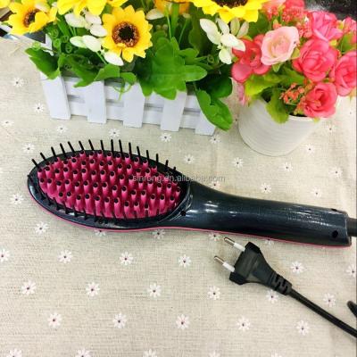 China New LCD Temperature Display 2164 Electric Hair Straightener Brush for sale