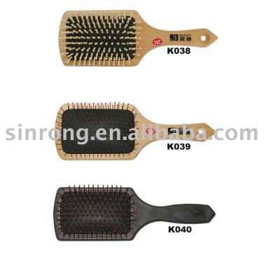 China Palette Salon Large Steel Pin Wood Comb /brush for sale