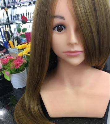 China Heat Resistant Professional Heat Resistant Training Head For Hair Styling Practice for sale