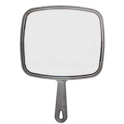 China Professional plastic and glass salon haircut mirror makeup and mirror foam cosmetic mirror for sale