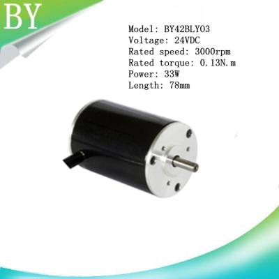 China BY42BLY03  24V DC 33W  0.1N.m  high speed  Brushless DC motor for sale