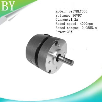 China BLDC MOTOR  57mm BY57BLY005  36VDC 4000rpm   high speed brushless motor for sale