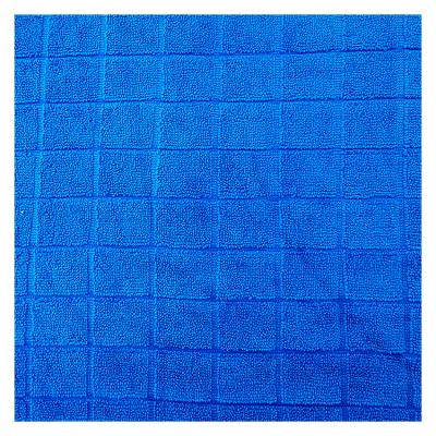 China Custom Super Soft Microfiber Cloth Kitchen Towel Blue Checkered Microfiber Cloth Shrink-Resistant for sale