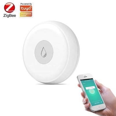 China Home Automation Household Water Leak Monitor Drainage Device Tuya Zigbee Smart Water Leakage Sensor Vigilant Alarm Detector for sale