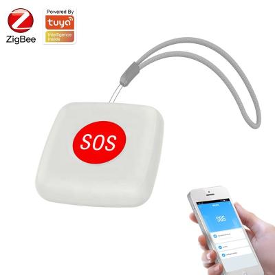 China ABS Tuya ZigBee Smart Life SOS Personal Alarm Security Remote Control Switch Sensor Alarm Signal App Backup Personal Alarm for sale