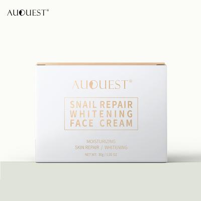 China Hot Best Face Moisturizer AUQUEST Snail Repair Acne Treatment Reviews Whitening Deep Nourishing Moisturize Facial Cream for sale