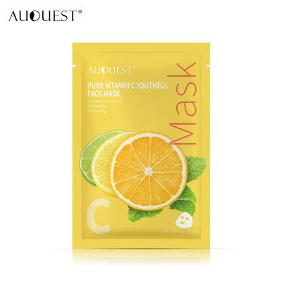 China Defect Clearing Factory Wholesale Fruit Extract Moisturizing Custom Facial Mask Sheet Whitening Skin Beauty Brightening Mask for sale