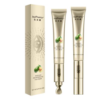 China Anti-Puffiness Eye Bag Wrinkle Remover Anti Aging Face Cream Improve Dark Circles To Vibrate To Massage Pen Avocado Age Reserving Eye Cream for sale