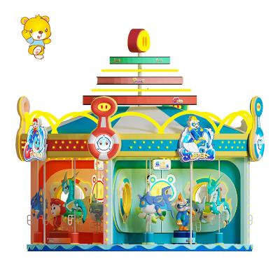 China Joyful Fiberglass Go Round Kids Amusement Rides For Sale 16 Passenger Carousel Equipment Large Amusement Kid Ride For Shopping Malls for sale