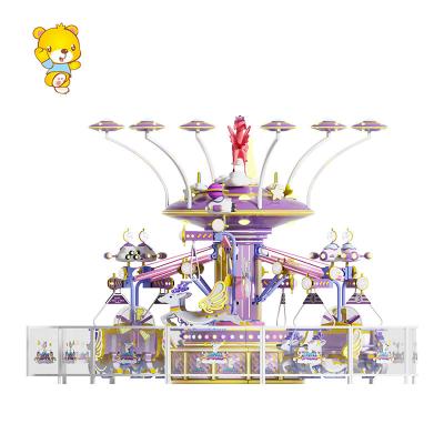 China Other Amusement Park Rides Kid Shopping Mall Equipment Large Flying Spinning Chair For Kids And Adult for sale